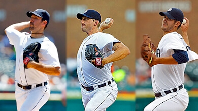 Justin Verlander, Max Scherzer, and Rick Porcello seem to be going in different directions for the Detroit Tigers in 2014.