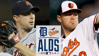 Max Scherzer and Chris Tillman will pitch against each other in Game One of the ALDS.