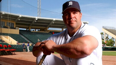 Pete Incaviglia played for the Detroit Tigers in 1991 and again briefly in 1998.