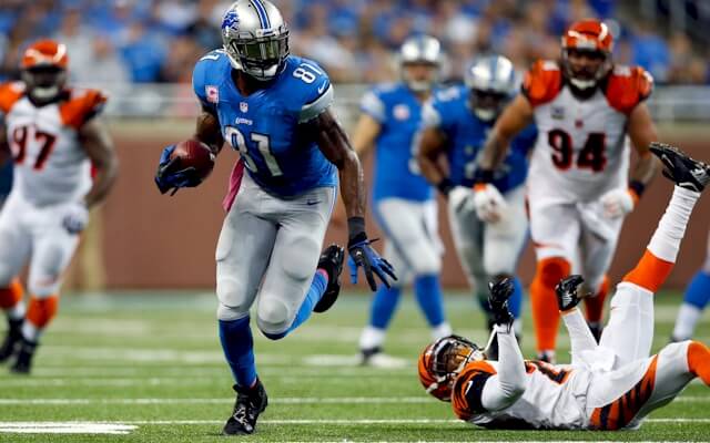 Could Calvin Johnson be catching passes for a new team next season?