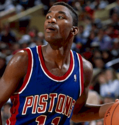 Isiah Thomas was the unquestioned leader of the "Bad Boys" Pistons, and he branded the team with his personality.